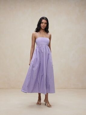 Banana Republic Lavender Spaghetti-Strap Maxi Dress